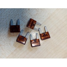 Mini blade fuse 7.5amp x 5 BROWN AUTO MOTORHOME scFB029